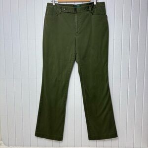 Lauren Ralph Lauren Adelle Olive Trousers Pants Size 14